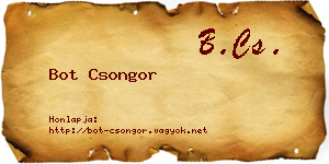 Bot Csongor névjegykártya